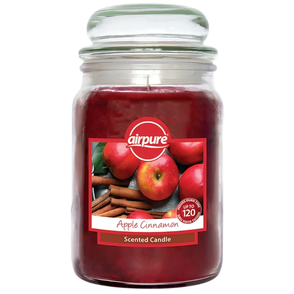 Airpure Scented Large Candle Jars 510g (Scent Options)