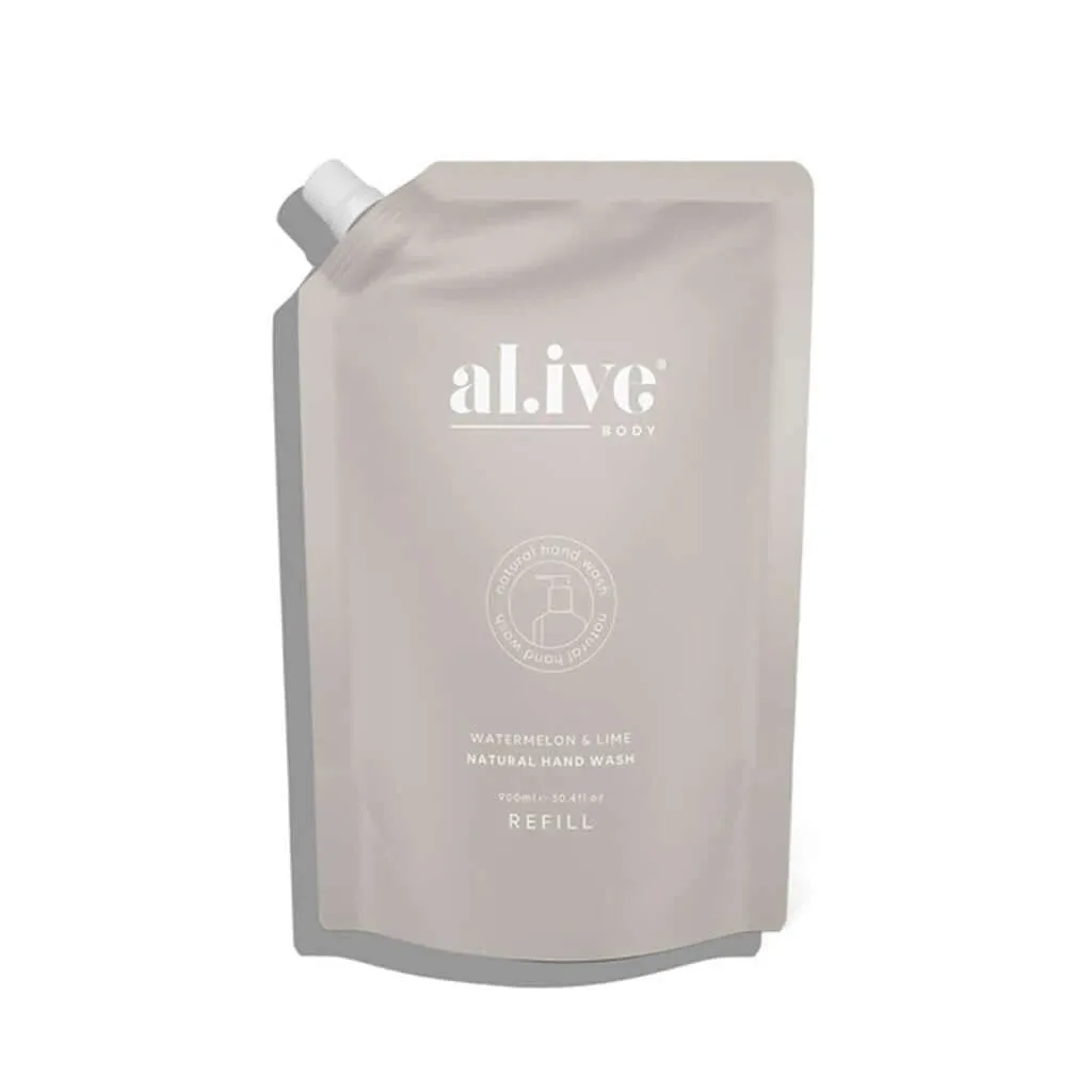 Al.ive Wash Refill 900ml - Watermelon & Lime