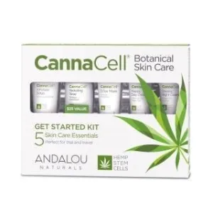 Andalou - cannacell botanical skin care get started kit 5 units