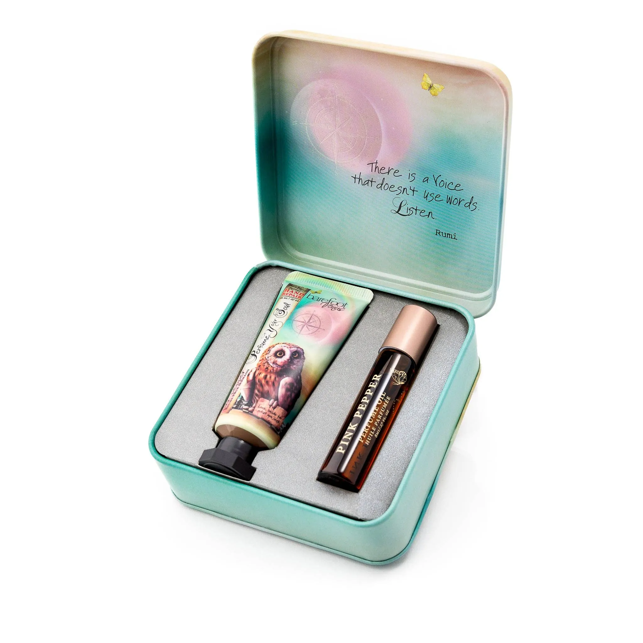 Barefoot Venus - Pink Pepper | Roll on Perfume   Mini Hand Repair Set