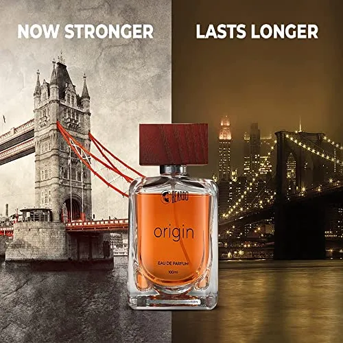 Beardo Perfume For Men - ORIGIN, 100 ml | EAU DE PARFUM Men| Strong Long Lasting Mens Perfume | Aqua and Musky Notes | Ideal Gift For Men
