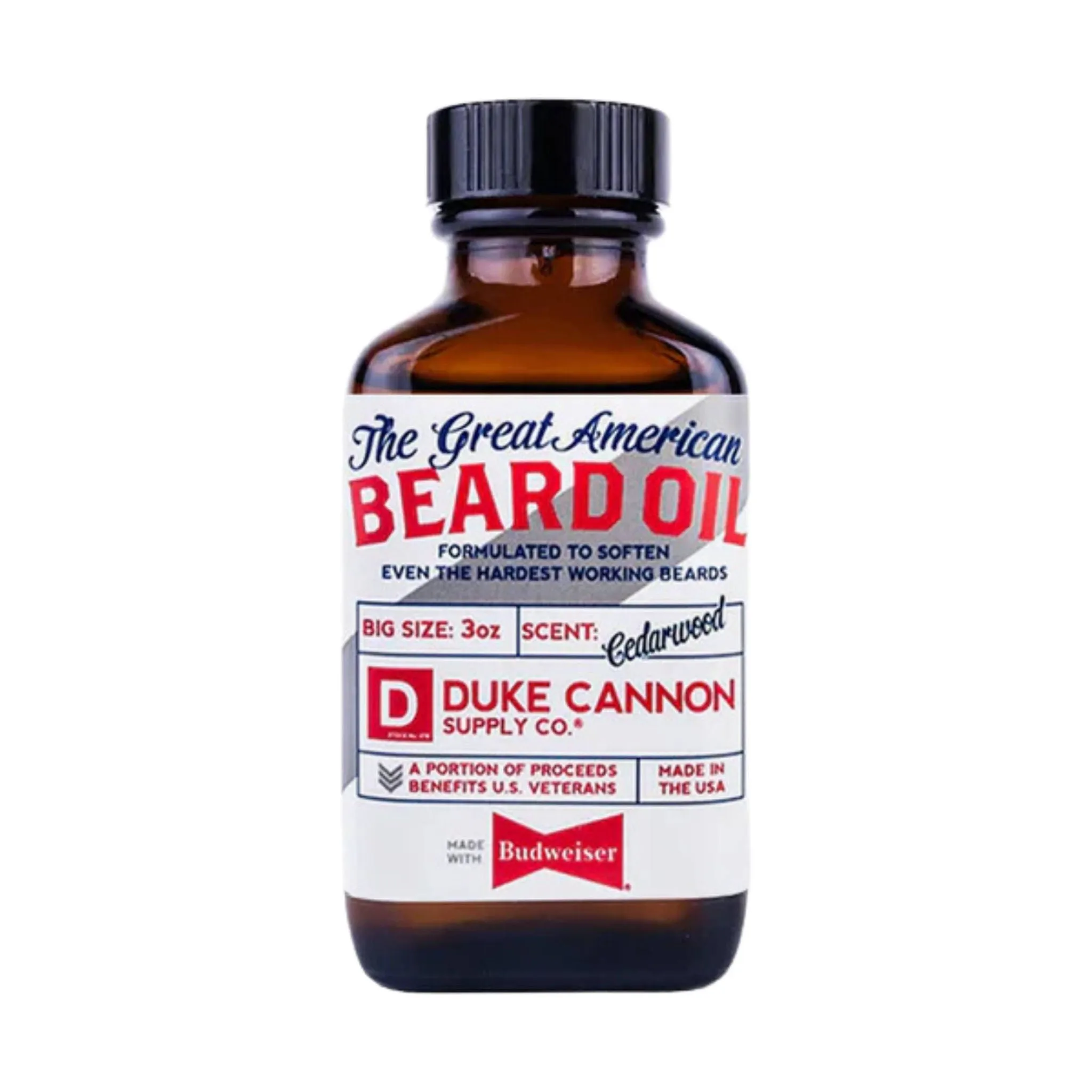 Duke Cannon Great American Budweiser Beard Oil