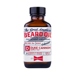 Duke Cannon Great American Budweiser Beard Oil