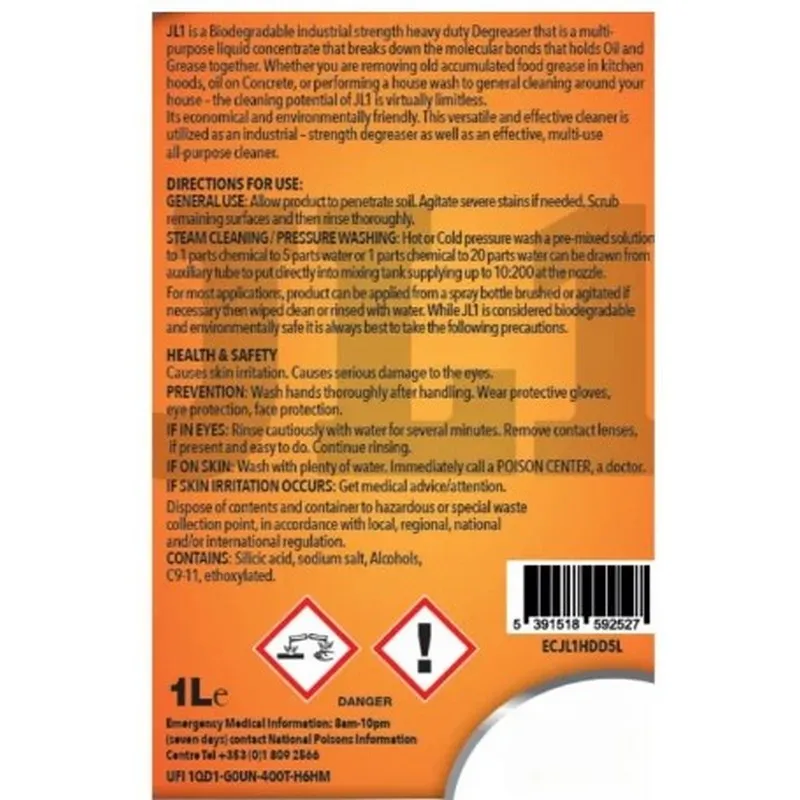 Emerald Clover J1L Heavy Duty Degreaser 750ml