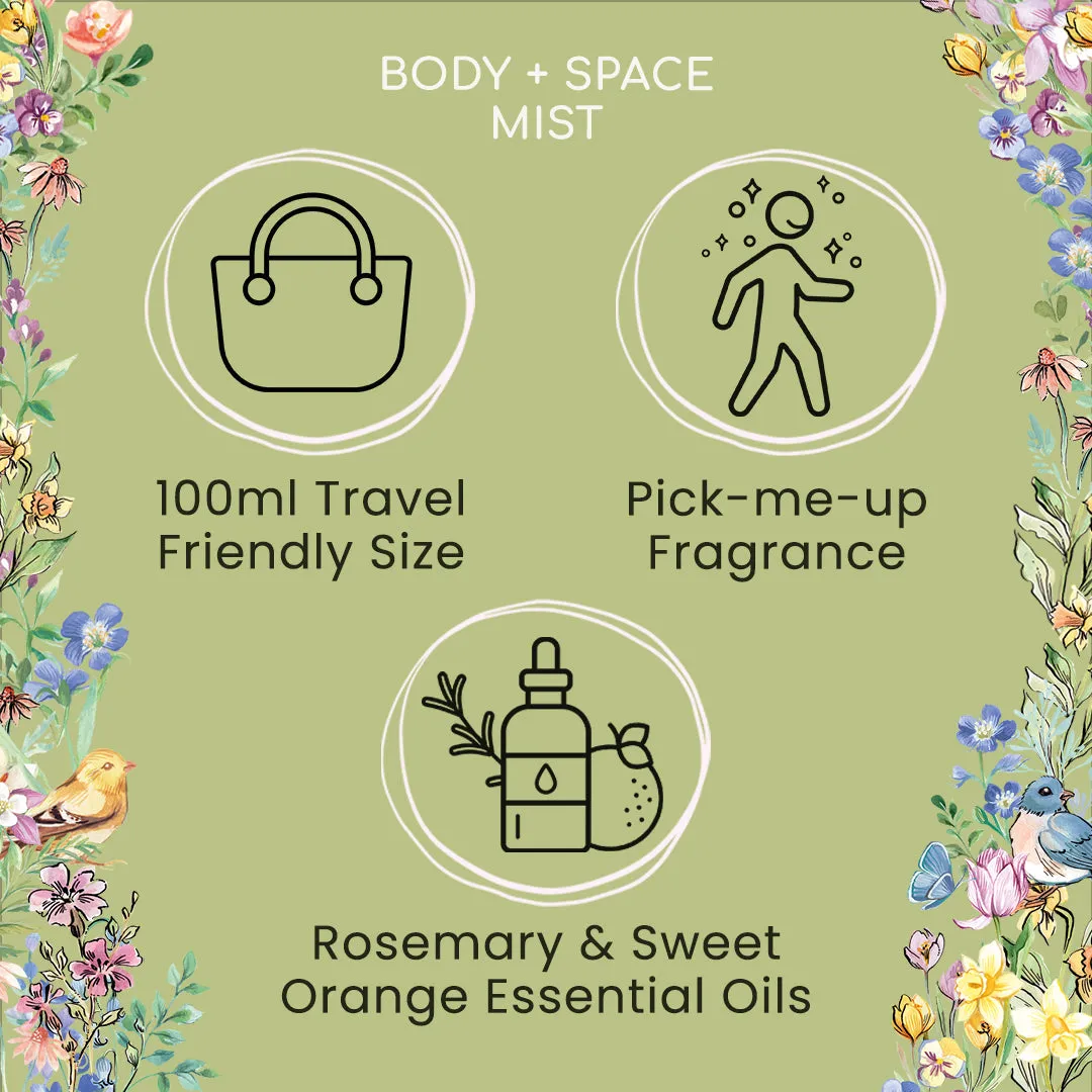 Flower of Focus Power Through Body   Space Mist