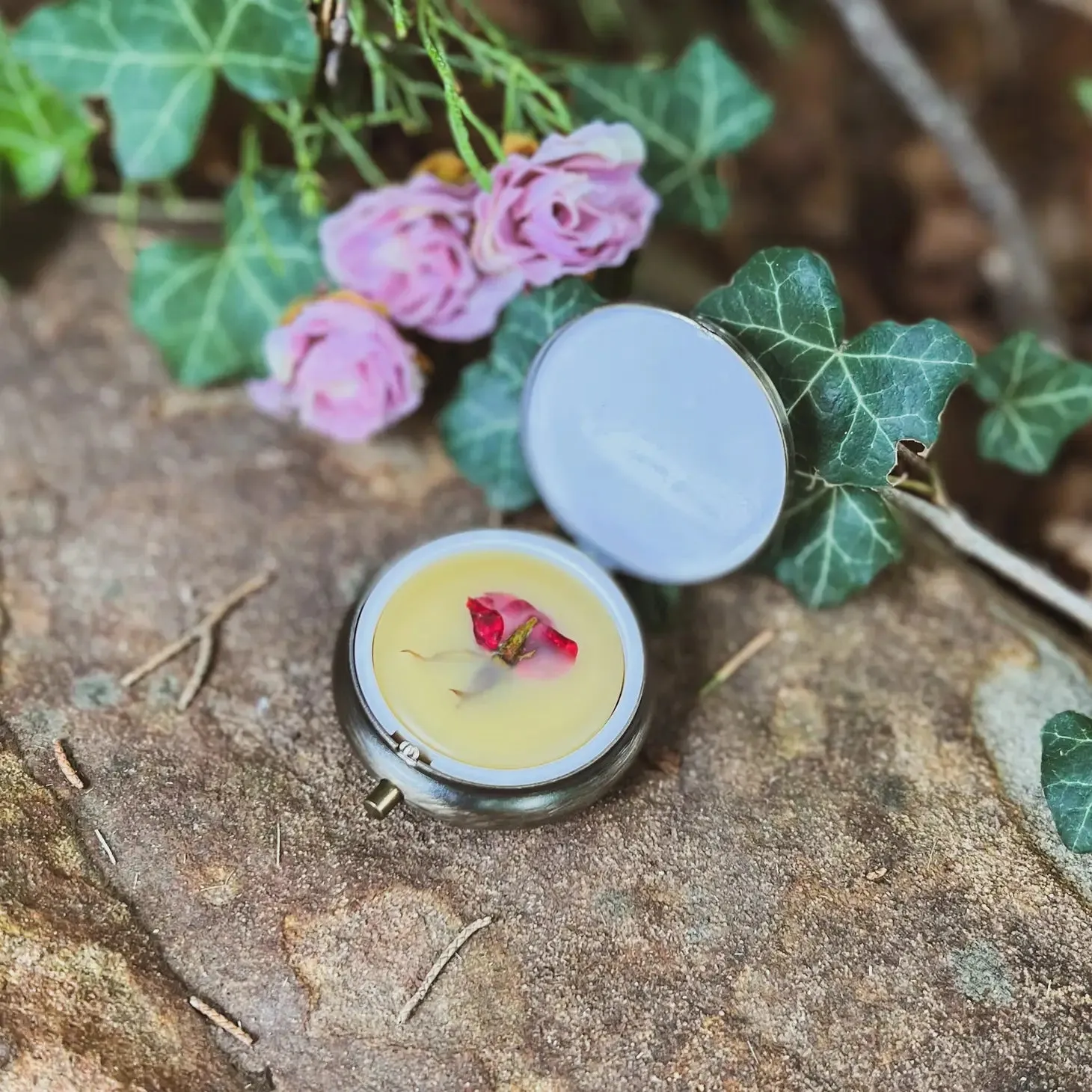 Handmade Solid Perfume With Flower