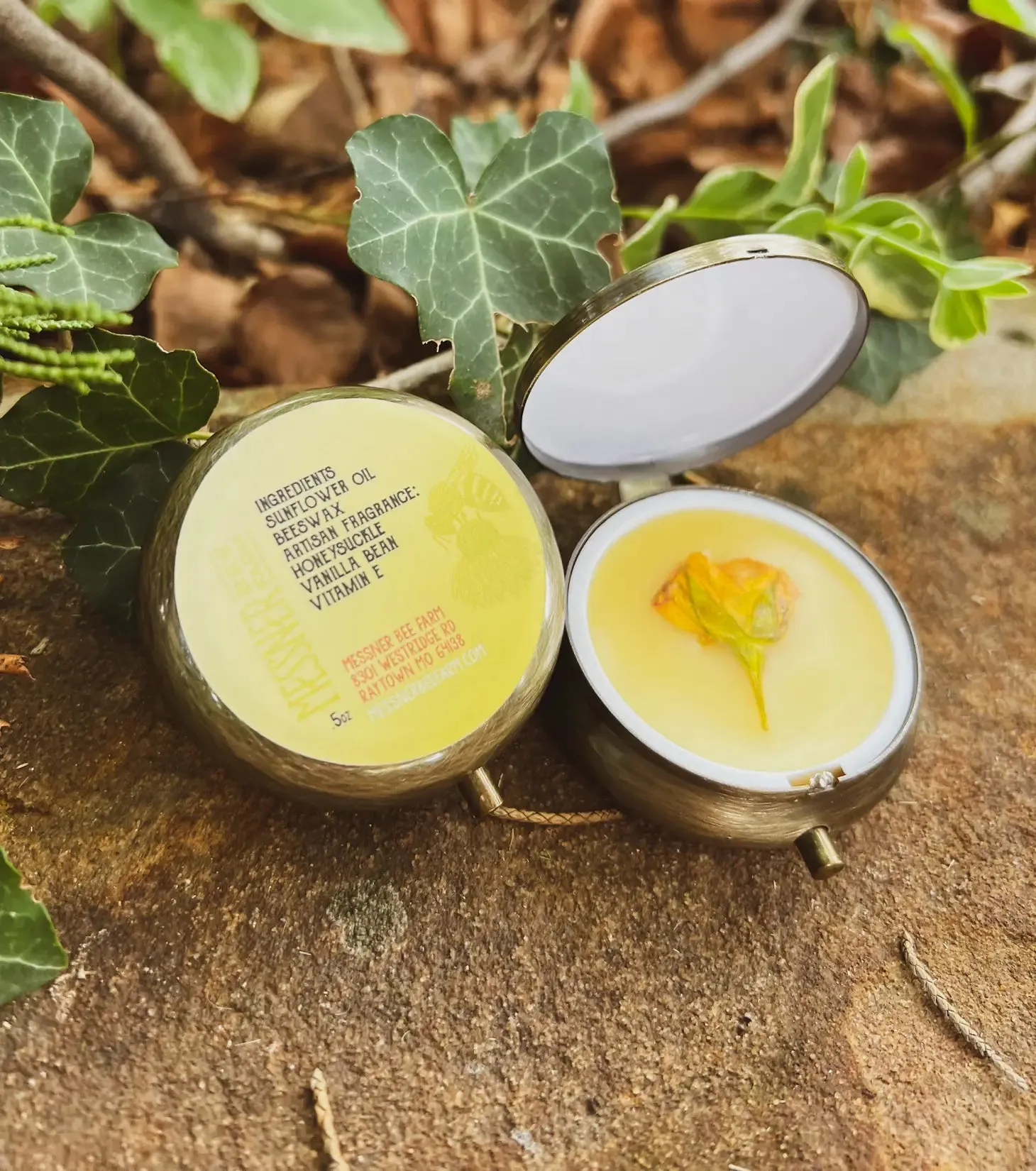 Handmade Solid Perfume With Flower