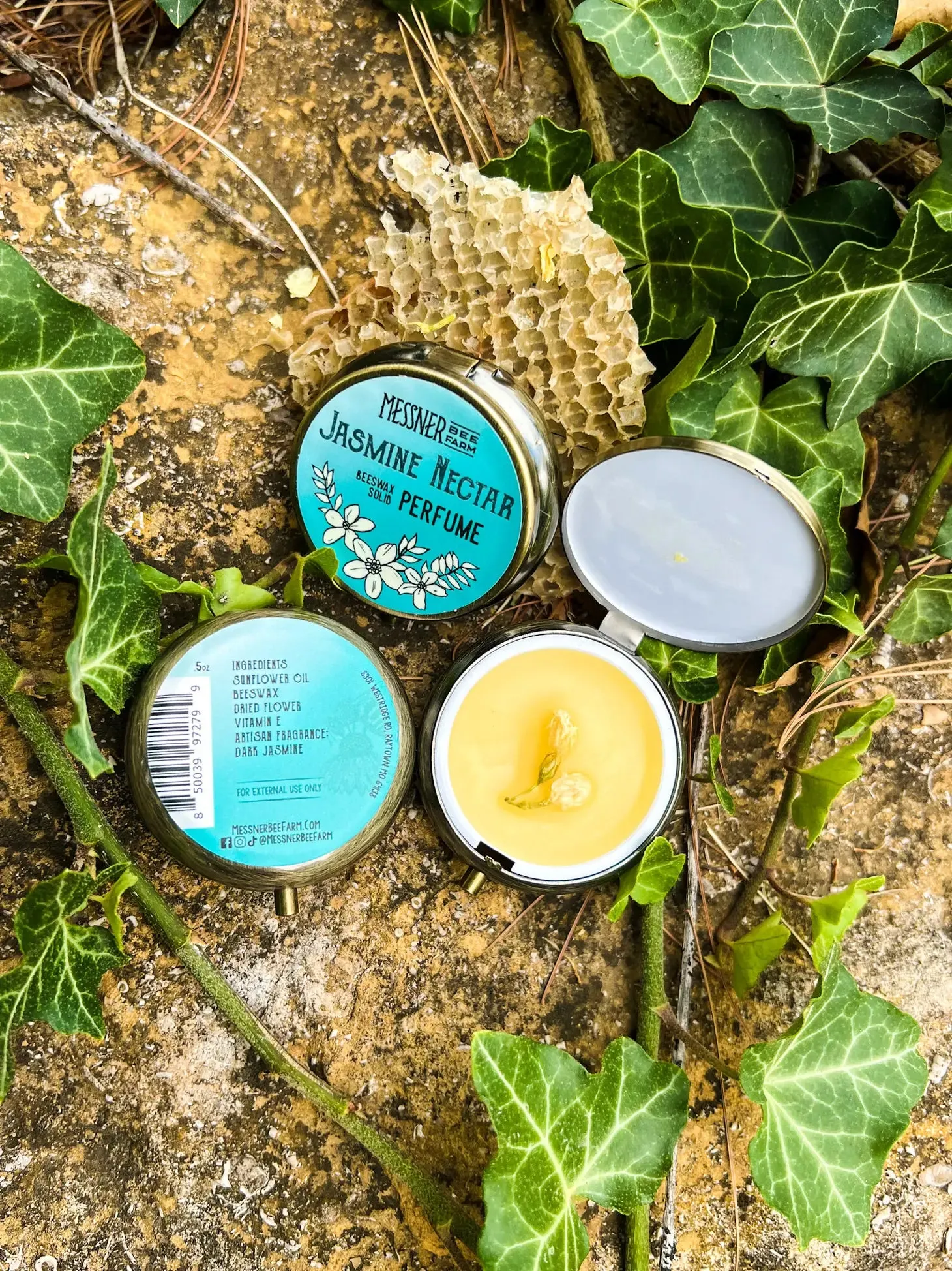 Handmade Solid Perfume With Flower