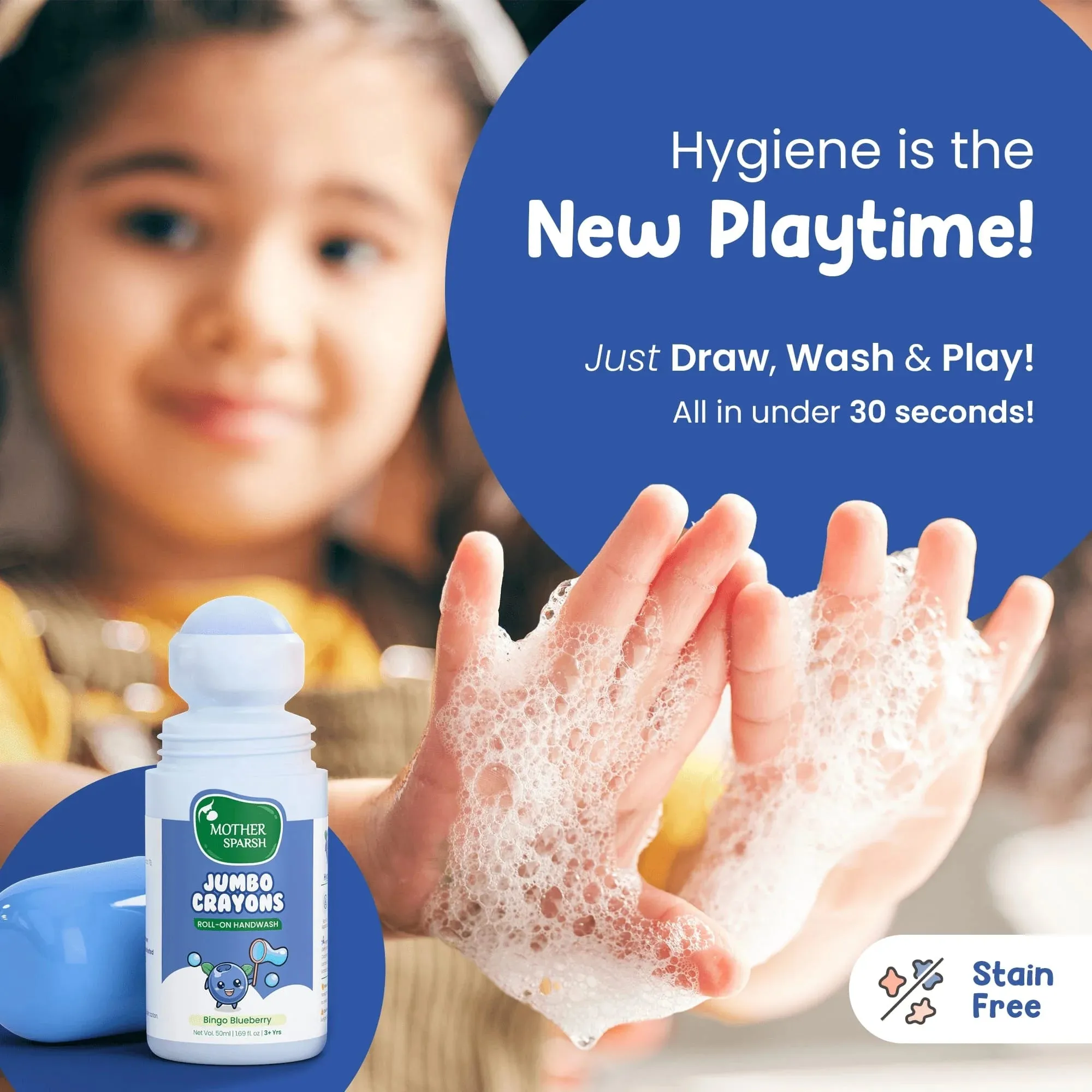 Jumbo Crayons Roll-on handwash