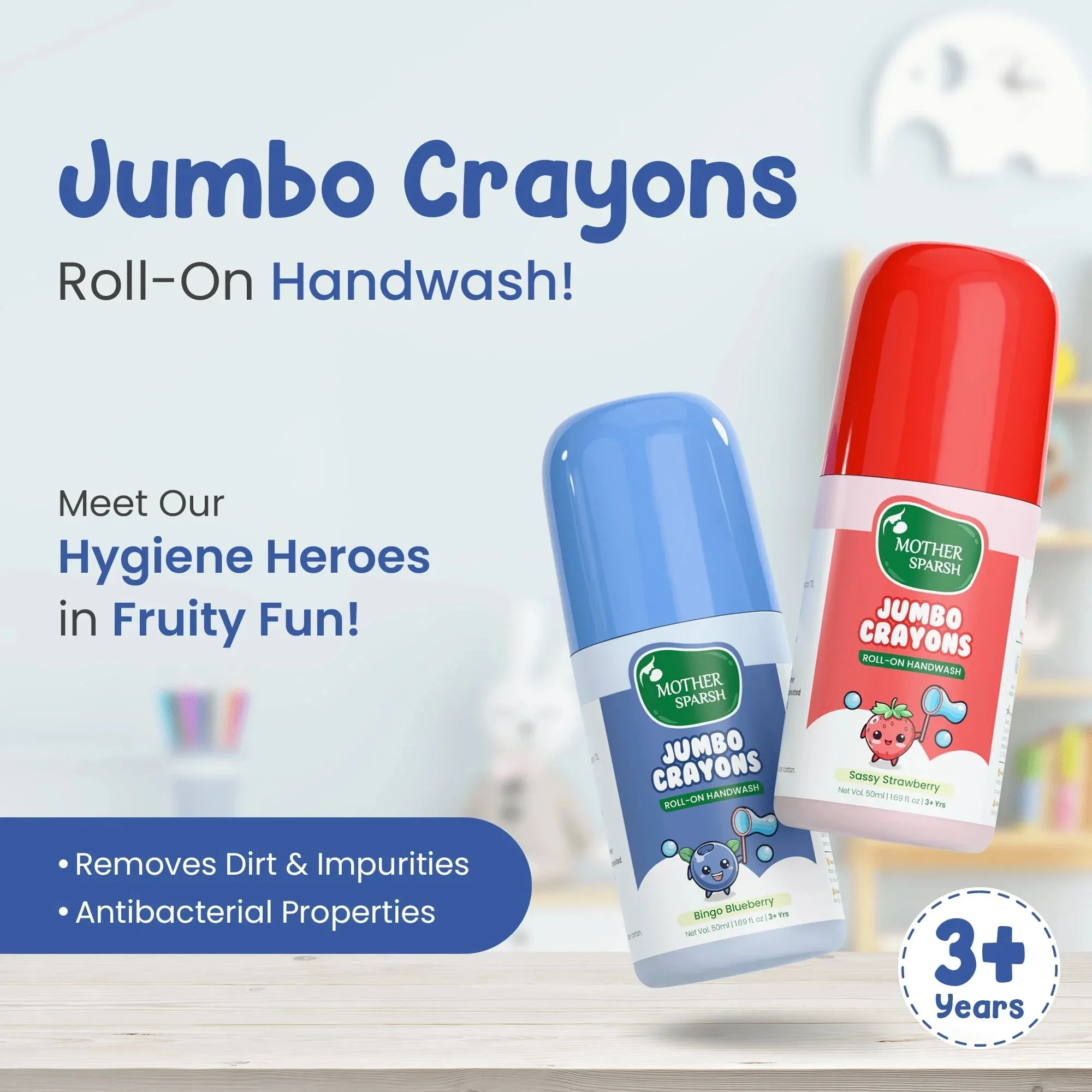 Jumbo Crayons Roll-on handwash