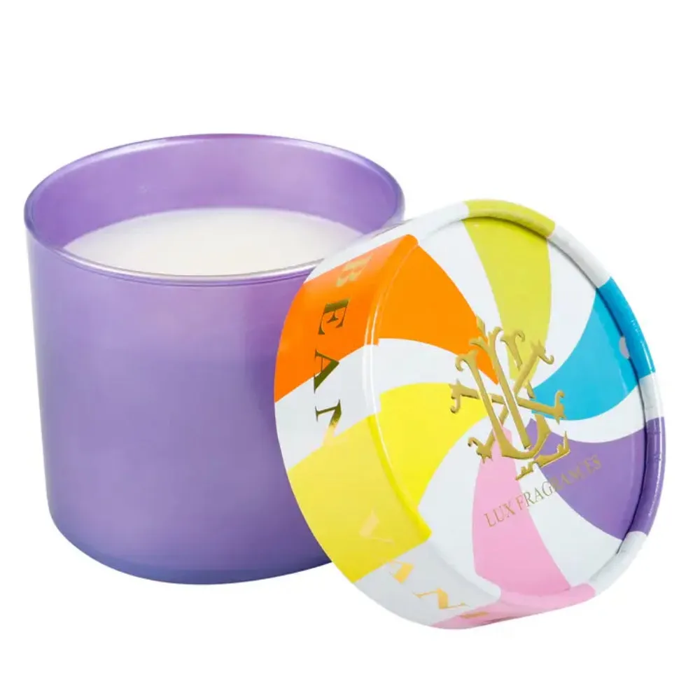 Lux Fragrances Vanilla Bean 15 oz. 2-Wick Decorative Lid Candle