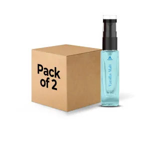 Man-Up Vanilla Malt Perfume For Men | Eau De Perfume | Premium Long Lasting Fresh, Refreshing & Energising Fragrance Perfume | Celebrating Every Special Occasion - 8ml (Pack of 2)