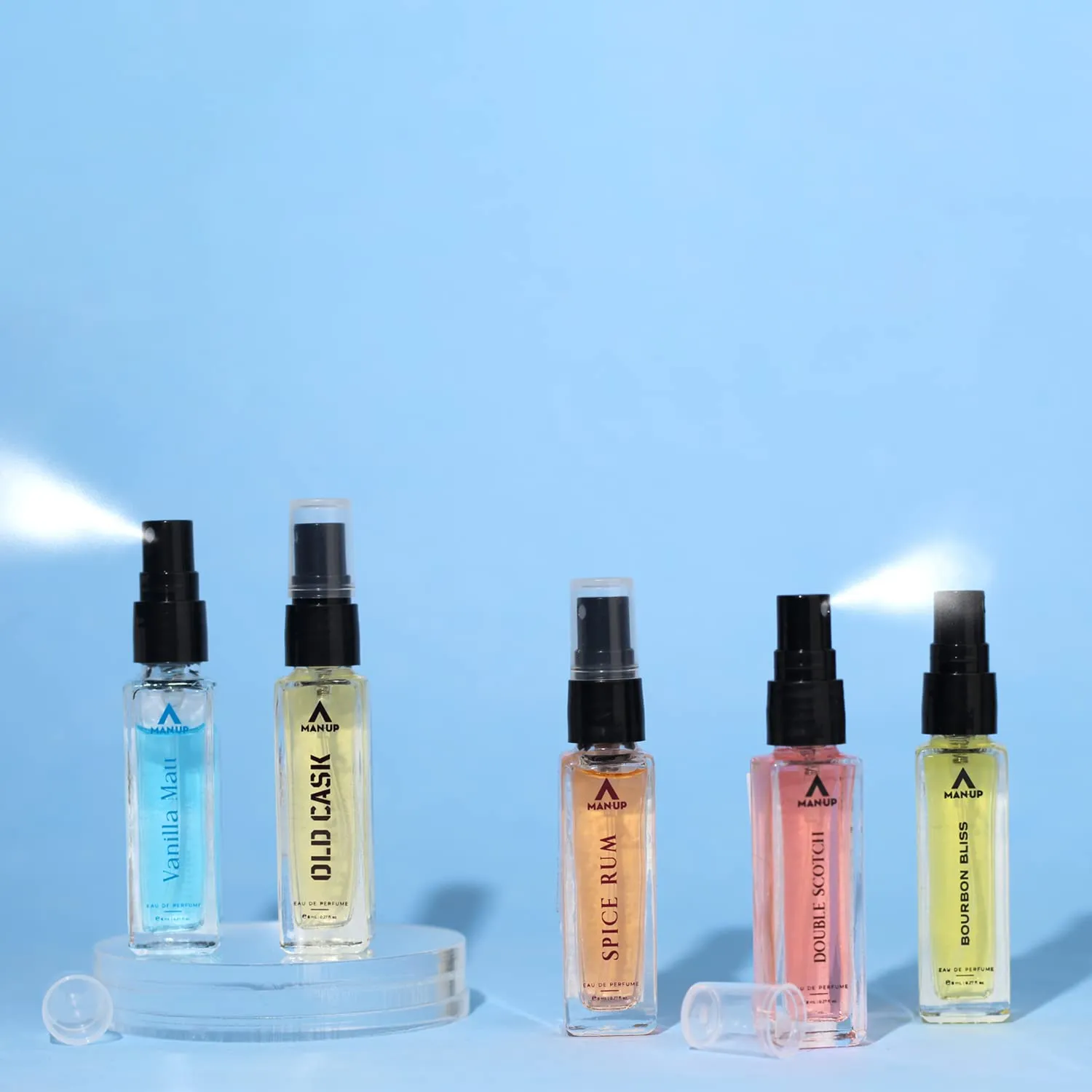 Man-Up Vanilla Malt Perfume For Men | Eau De Perfume | Premium Long Lasting Fresh, Refreshing & Energising Fragrance Perfume | Celebrating Every Special Occasion - 8ml (Pack of 2)