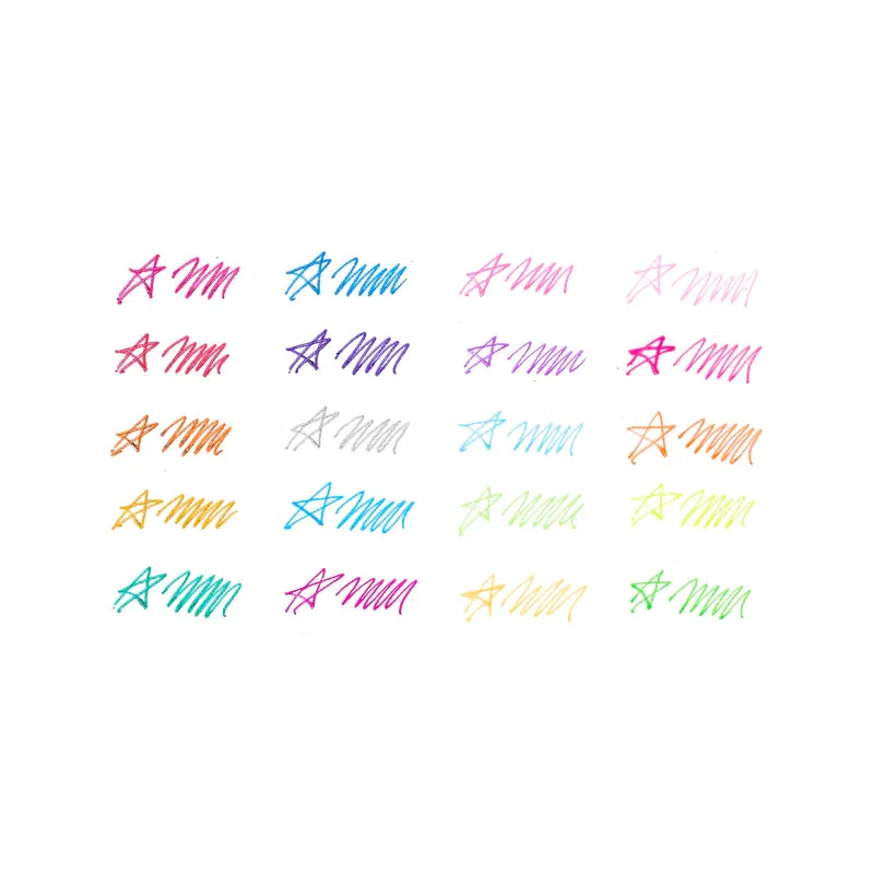 mini doodlers - set of 20 fruity scented gel pens