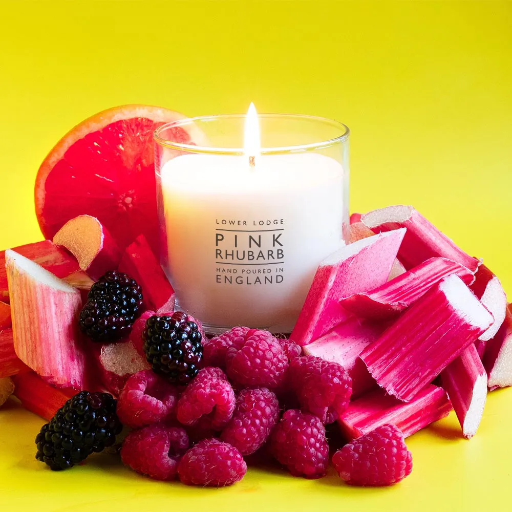 Pink Rhubarb Home Scented Candle