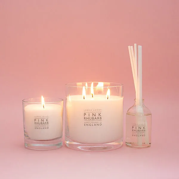 Pink Rhubarb Home Scented Candle