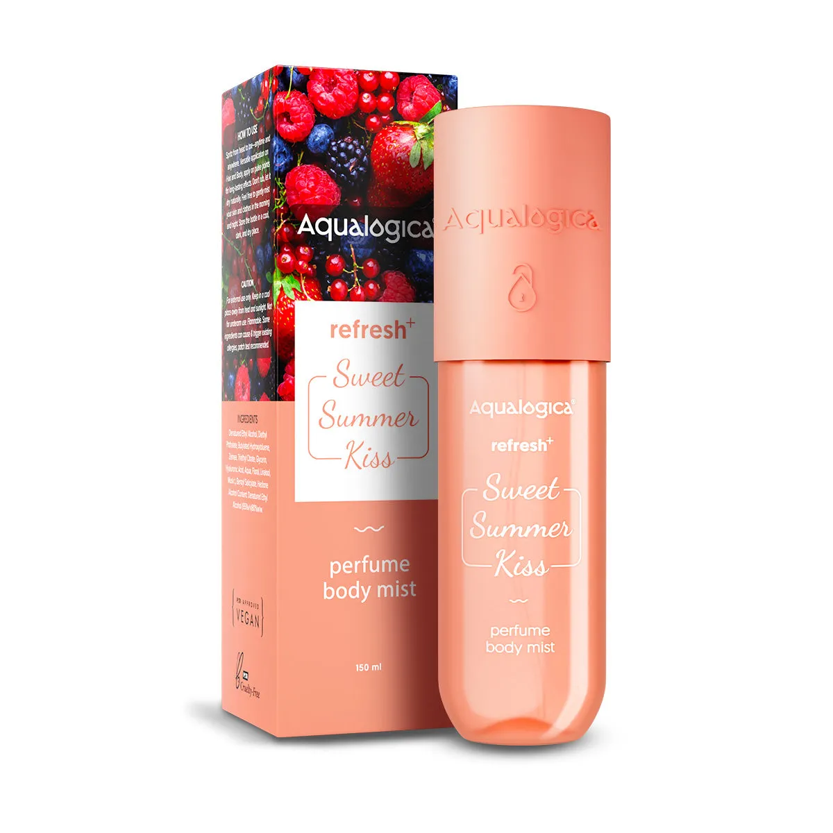 Refresh  Sweet Summer Kiss Perfume Body Mist with Zemea and Hyaluronic Acid 150 ml