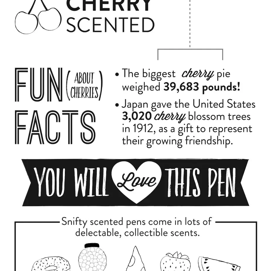 Snifty Pen Holiday Pen: Cherry