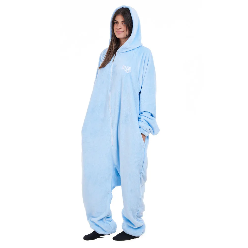 Snuggs Blanket Onesie Light blue