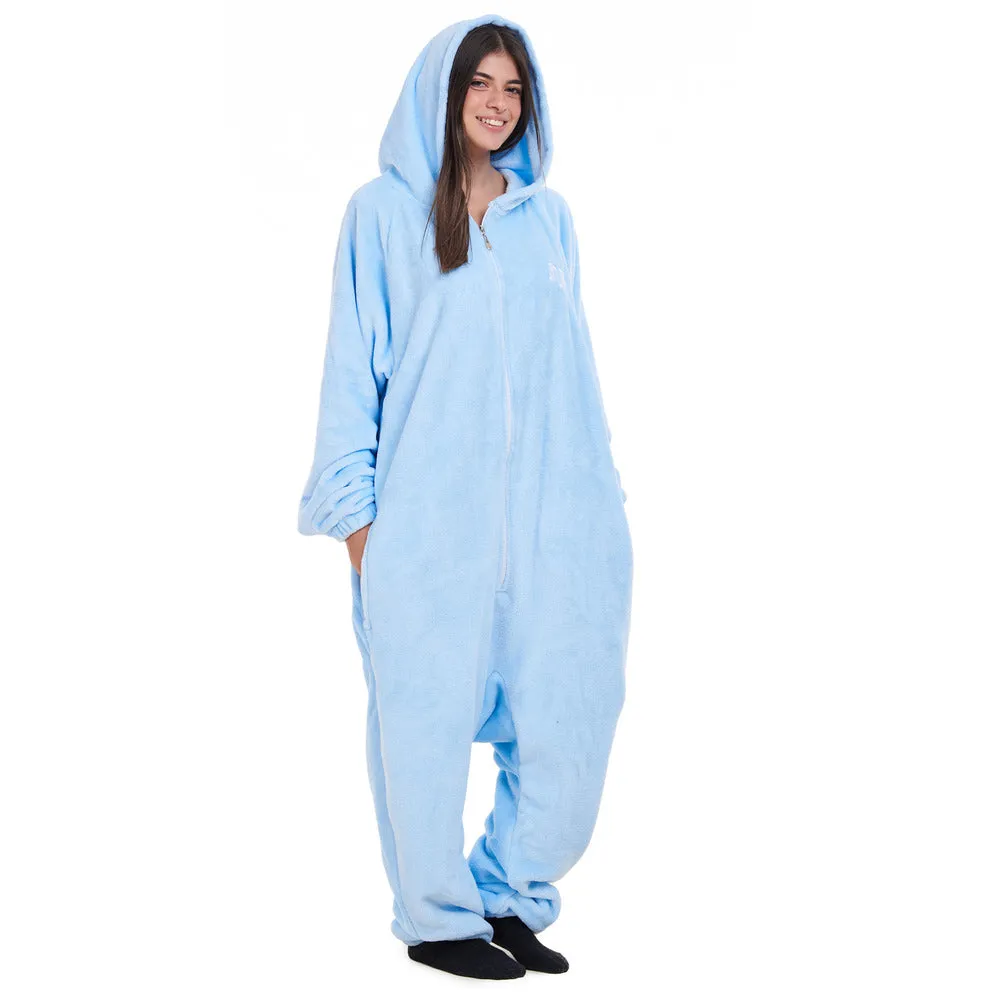 Snuggs Blanket Onesie Light blue