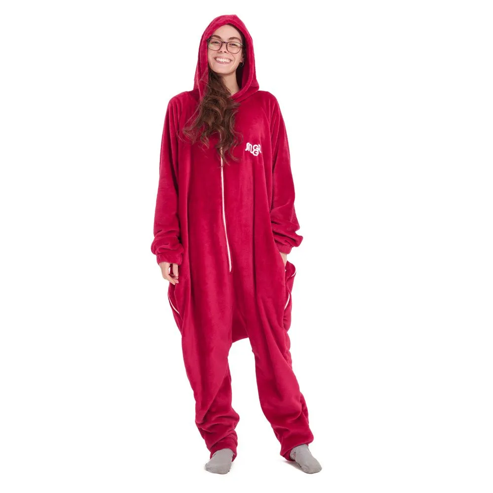 Snuggs Blanket Onesie Red