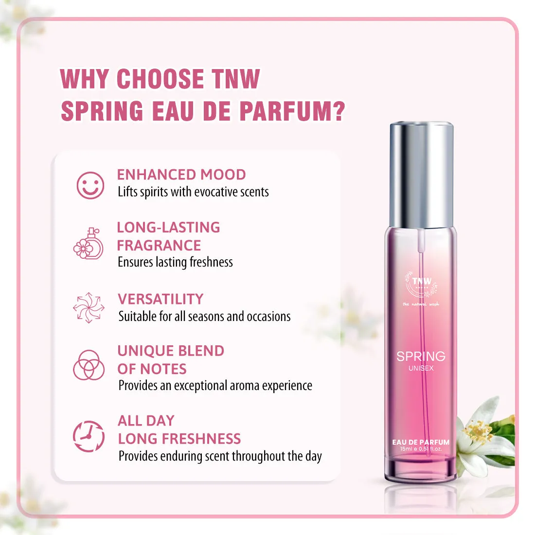 Spring Eau De Parfum for Agarwood, Jasmine, & Spicy Rose Fragrance @ 1