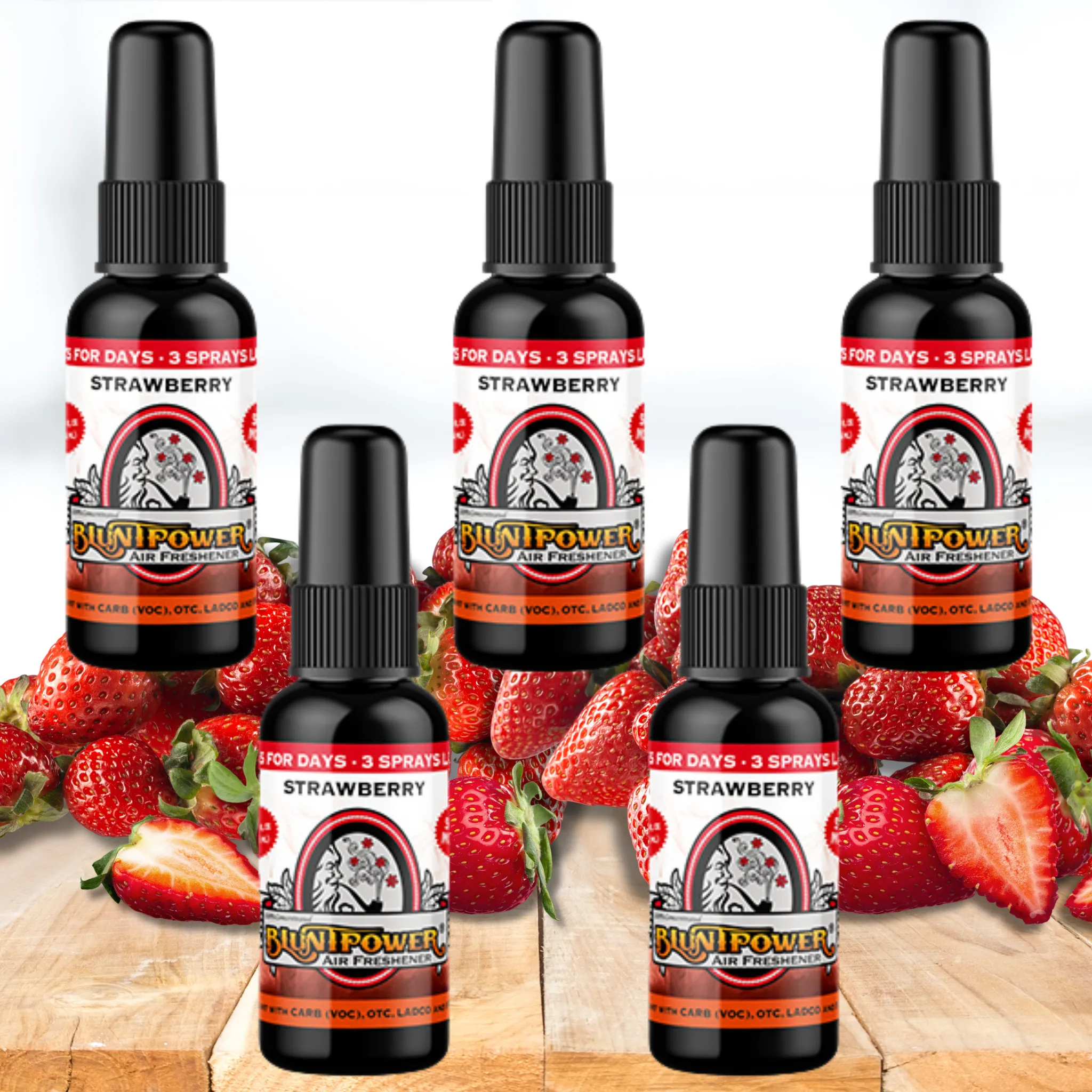 Strawberry Spray Air Freshener Bundle (5 Pack)