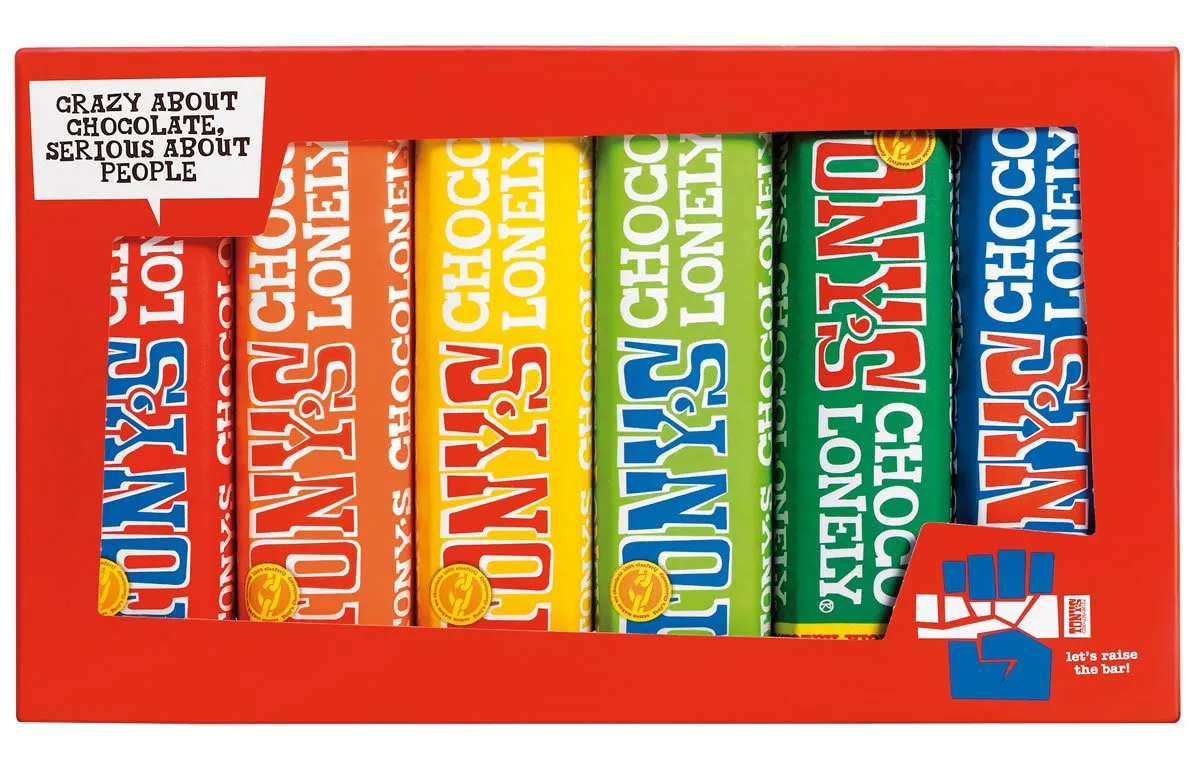 Tony's Chocolonely  6-bar Tasting Pack