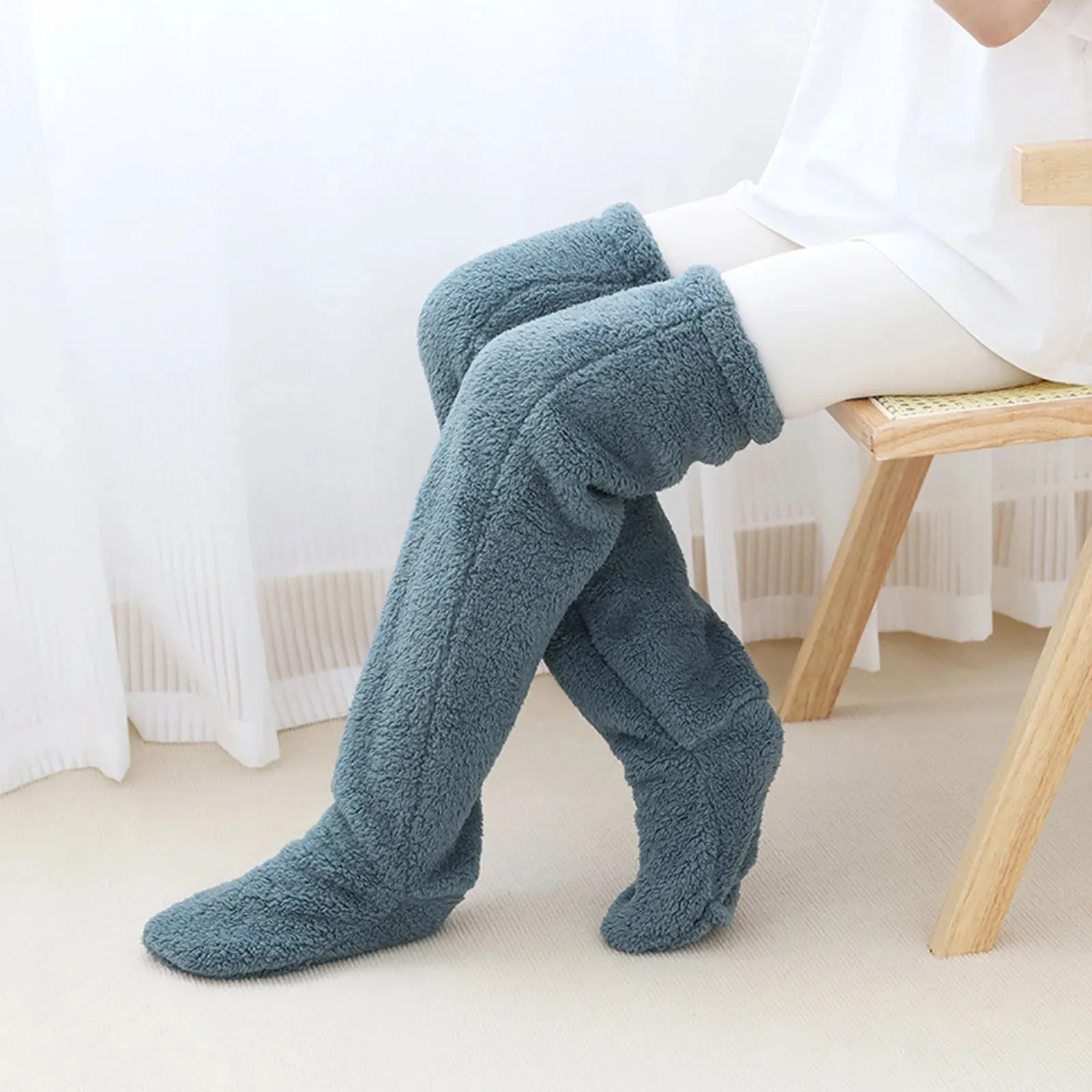Trendy Long Plush Fleece Knee High Socks
