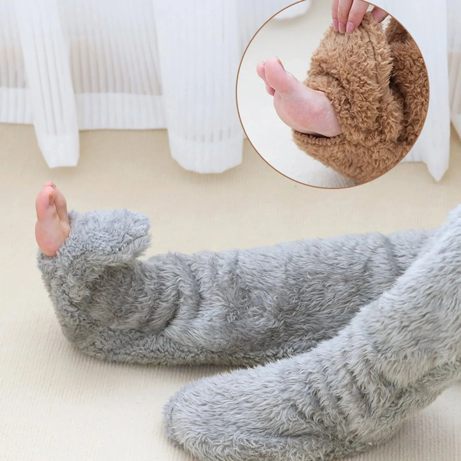 Trendy Long Plush Fleece Knee High Socks
