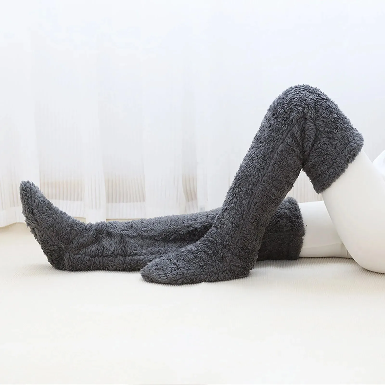Trendy Long Plush Fleece Knee High Socks